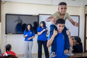 Volunteers packing 992 pounds of gifts for Coptic children in Egypt
