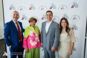 George Helmy and Steve Messeh with Mrs. Laila Sidhom BOARD MEMBER PRESIDENT at care 4 needy copts new jersey event 2026