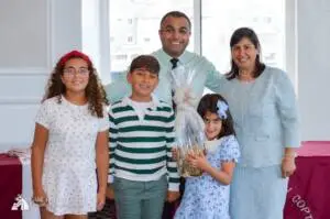 Mr. Youssef Hanna Digital Marketing & Graphic Design Director with Mrs. Phoebe Metri Director of Donor Relations at care 4 needy copts new jersey event 2026